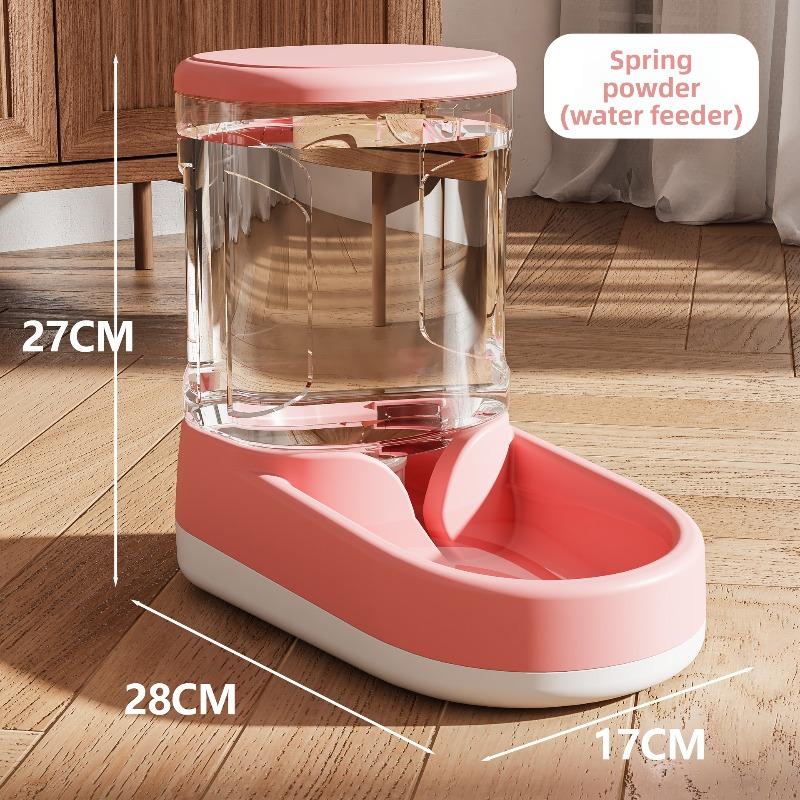 Dog Water Dispenser with 3.8L Large Capacity, Automatic Cat Feeder, Large-sized Pet Automatic Feeding and Drinking Water Device