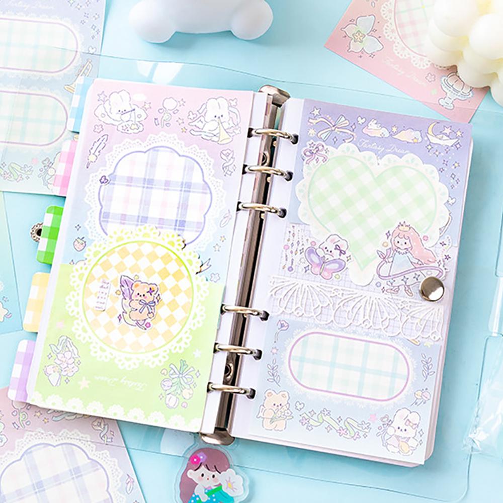 100 sheets Manga Dreaming Memo Book Cute and Tearable Girl Student High Beauty Notebook Material Memo Paper