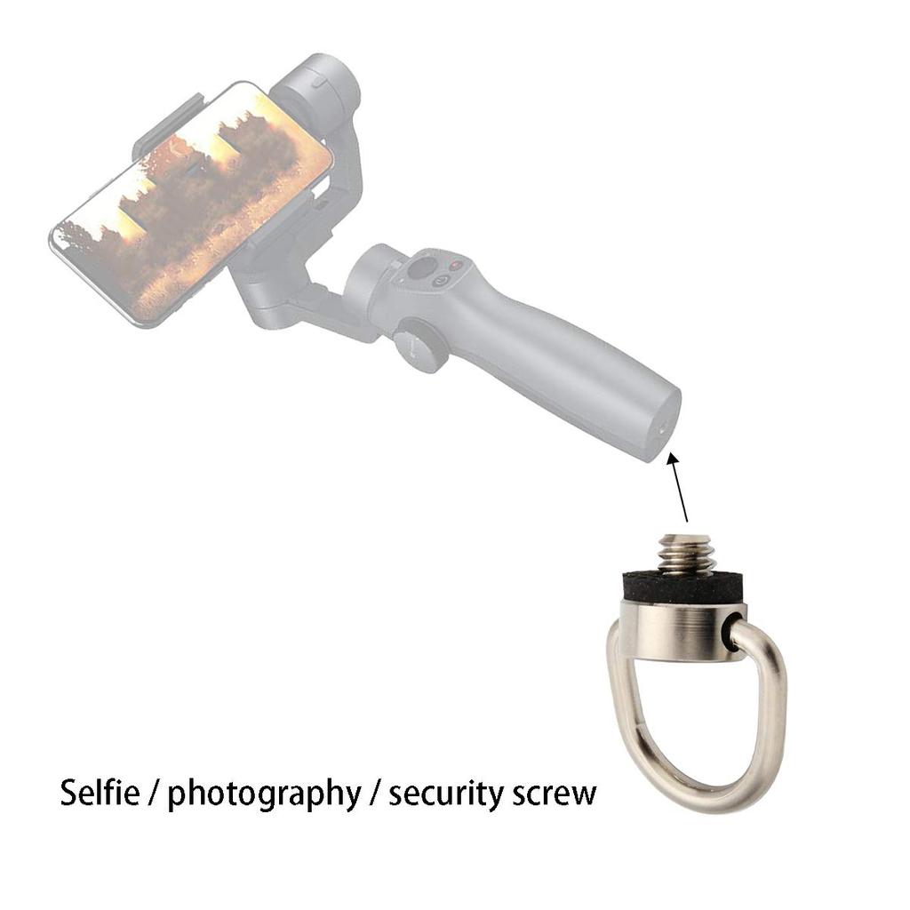 XINJUE Camera Neck Strap Wrist Strap Thread Camera Neck Strap Mount Neck Strap for Canon Fuji Sony SLR Screw, D-Ring 1/4 (Stainless Steel), Screw,