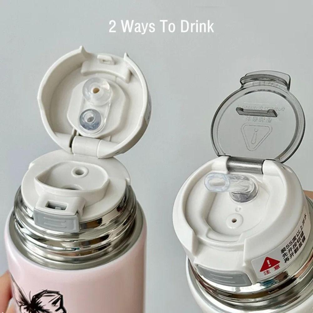 Stainless Steel Insulated Water Bottle Large Capacity Office Coffee Cup  Kid