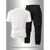 Men's Summer Short Sleeved Set, Casual Sportswear Set, Comfortable and Soft Fabric, Fashionable Style