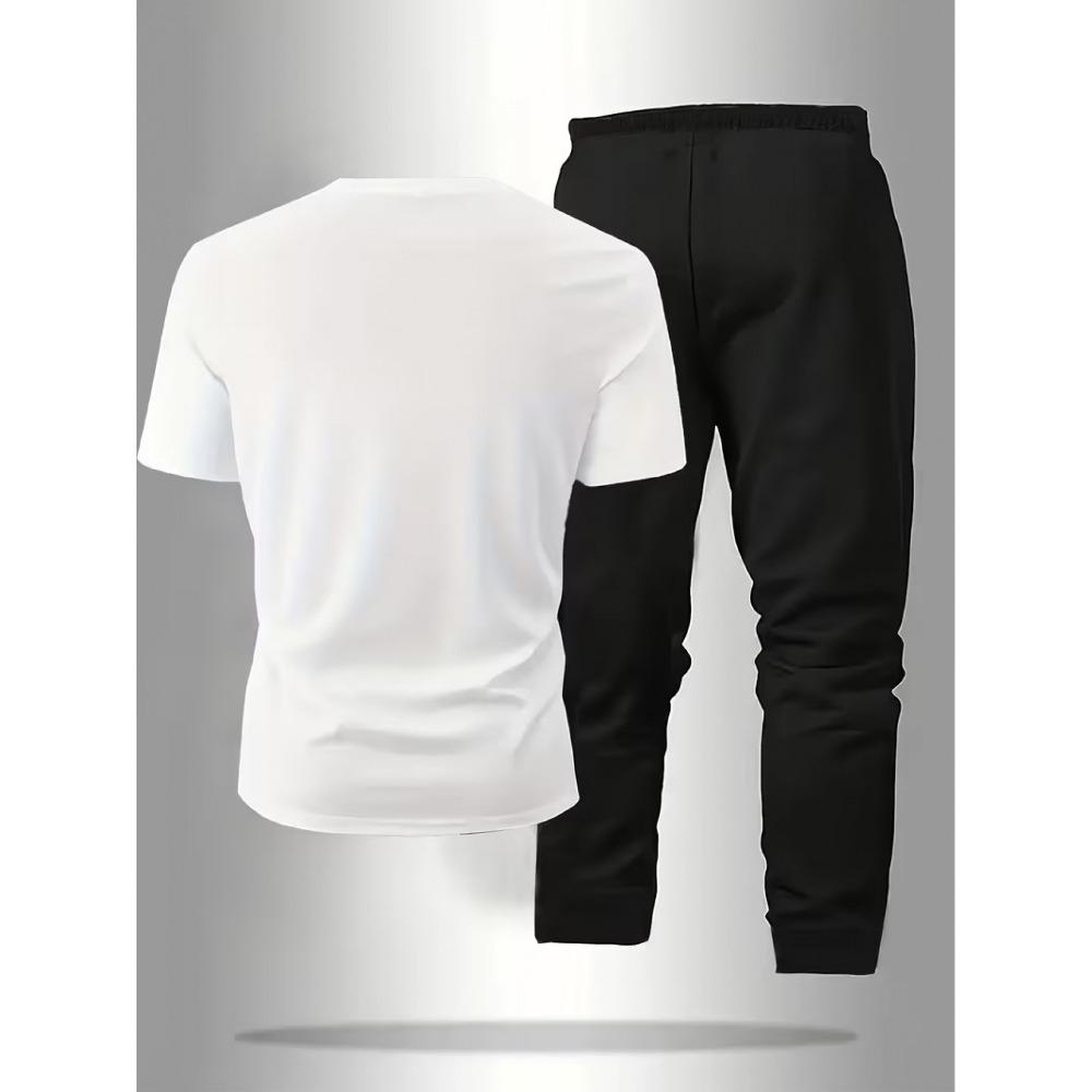 Men's Summer Short Sleeved Set, Casual Sportswear Set, Comfortable and Soft Fabric, Fashionable Style