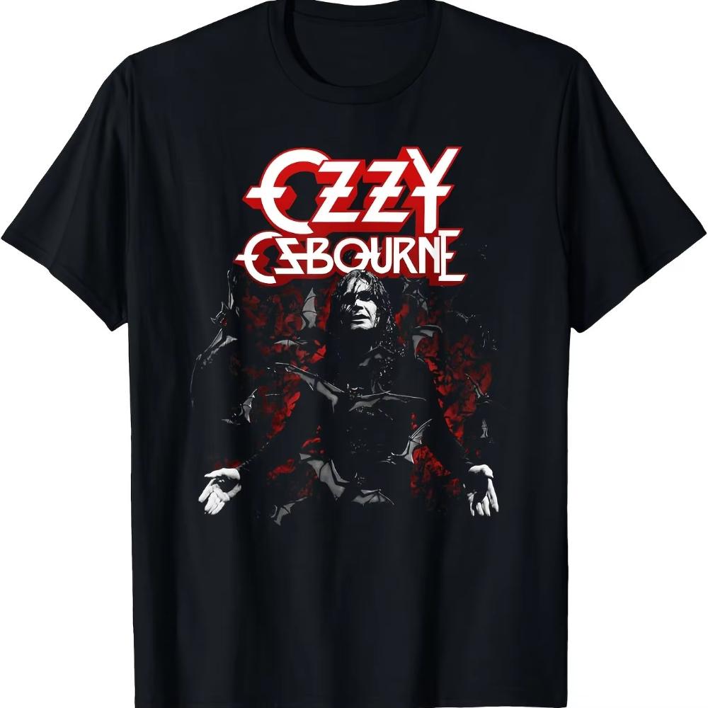 

Men s Ozzy Osbourne Graphic T-Shirts Black Cotton Short Sleeve Casual Fan Clothing Tees Streetwear Trend Oversize Loose 3XL