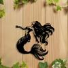 Elegant Mermaid Metal Wall Art Abstract Iron Sign for Halloween Christmas Home Office Cafe Bar Farmhouse Room Decor Housewarming Gift