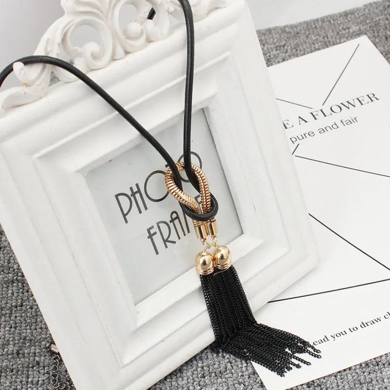 Fashion Elegant Simulated Pearl Choker Necklaces For Women Silver Color Chain Long Necklace Pendant Jewelry Accessories Trendy