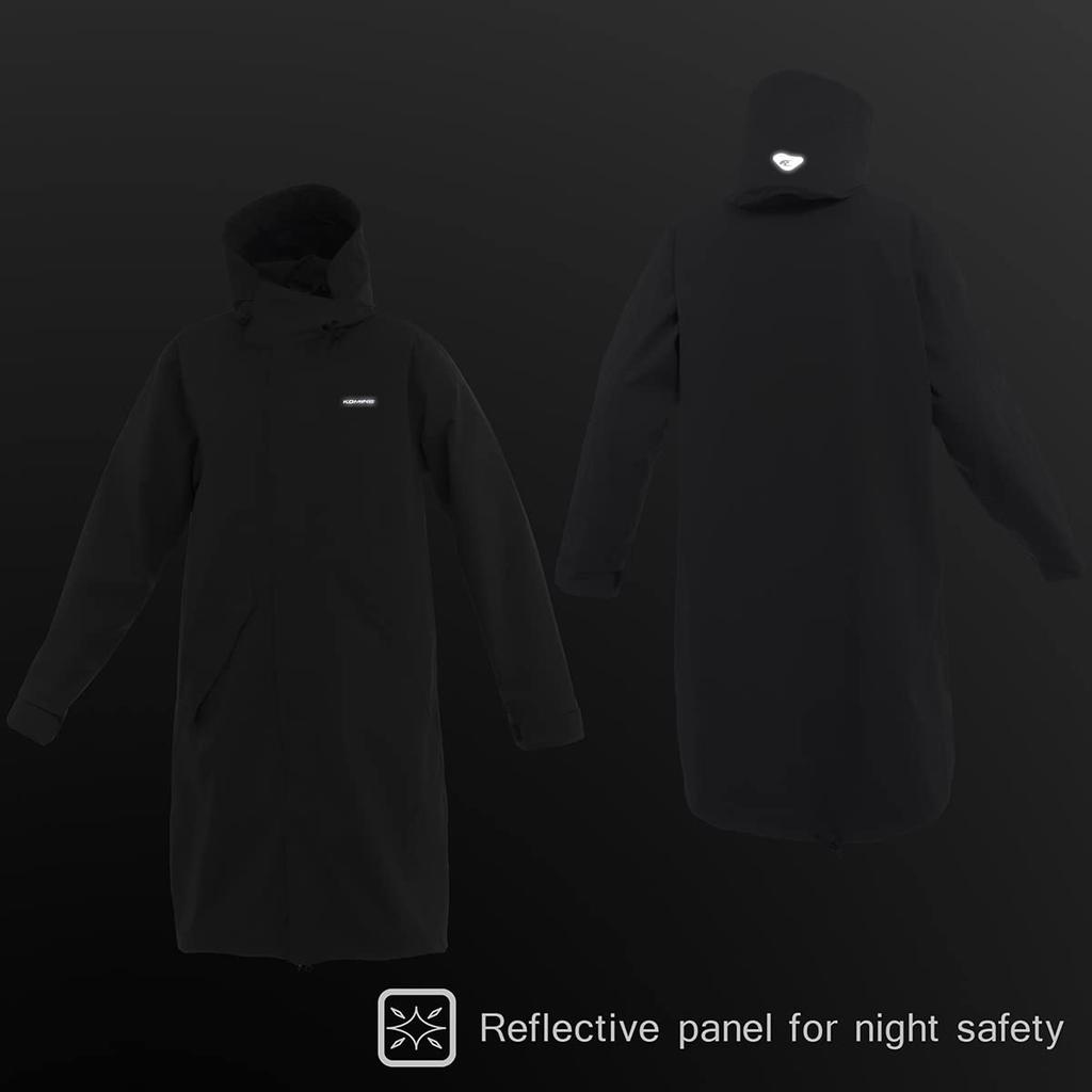 KOMINE Brestar Mod Regenmantel für Größe L RK-551 3-lagig Motorräder, Herren, Olivgrün,