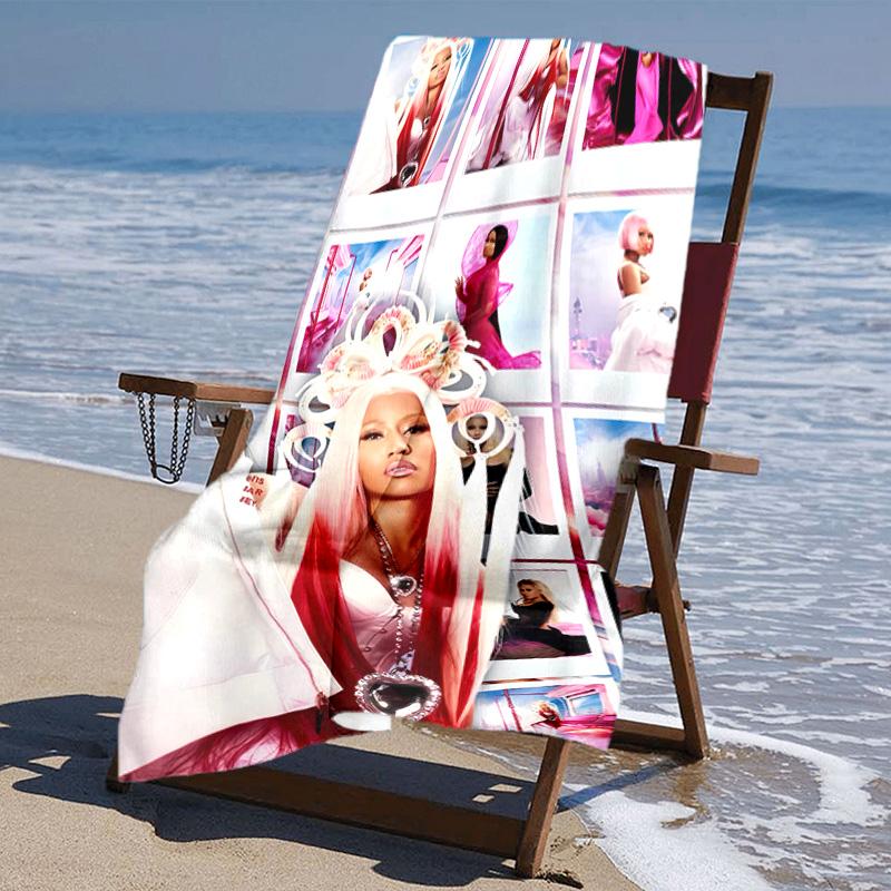 Proof Beach Towel with Nicki Minaj Pattern - Soft,absorbent,quick-drying,machine Washable - Perfect for Swimming,camping,bathing