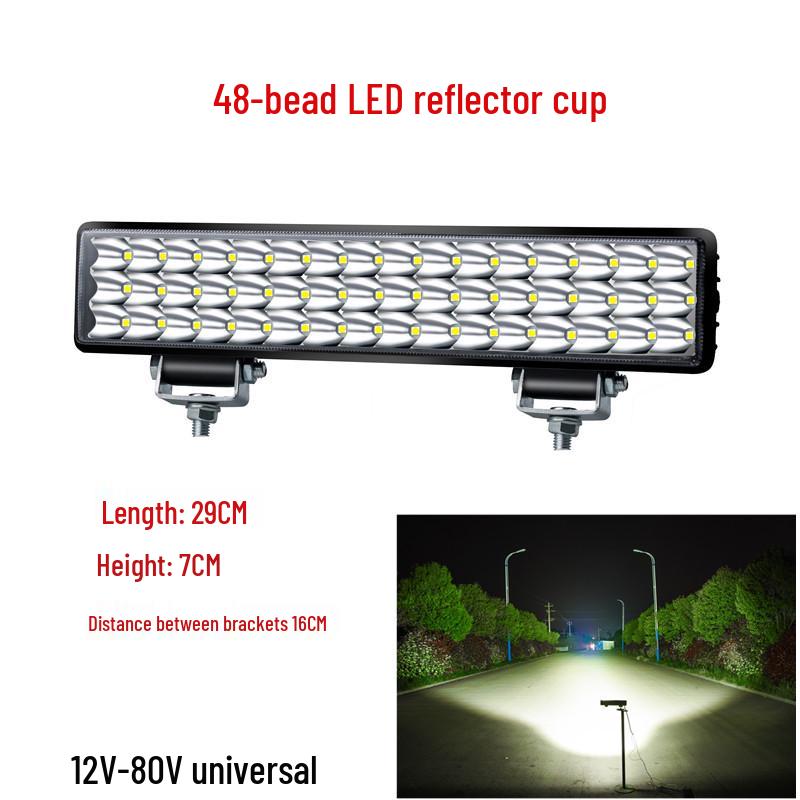 Super Bright LED Headlights for Electric Vehicles & Motorcycles, High/Low Beam, 12V