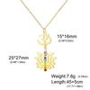Lotus Strass Yoga Anhänger Halskette - Edelstahl Damenschmuck