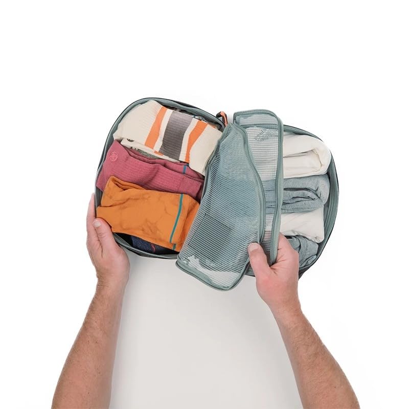 EVERGOODS TPC8 Transit Packing Cube 8L Black Travel Storage Lightweight and Perfect for Business or as a Day Gift Pouch, Compact, Travel, Trips,