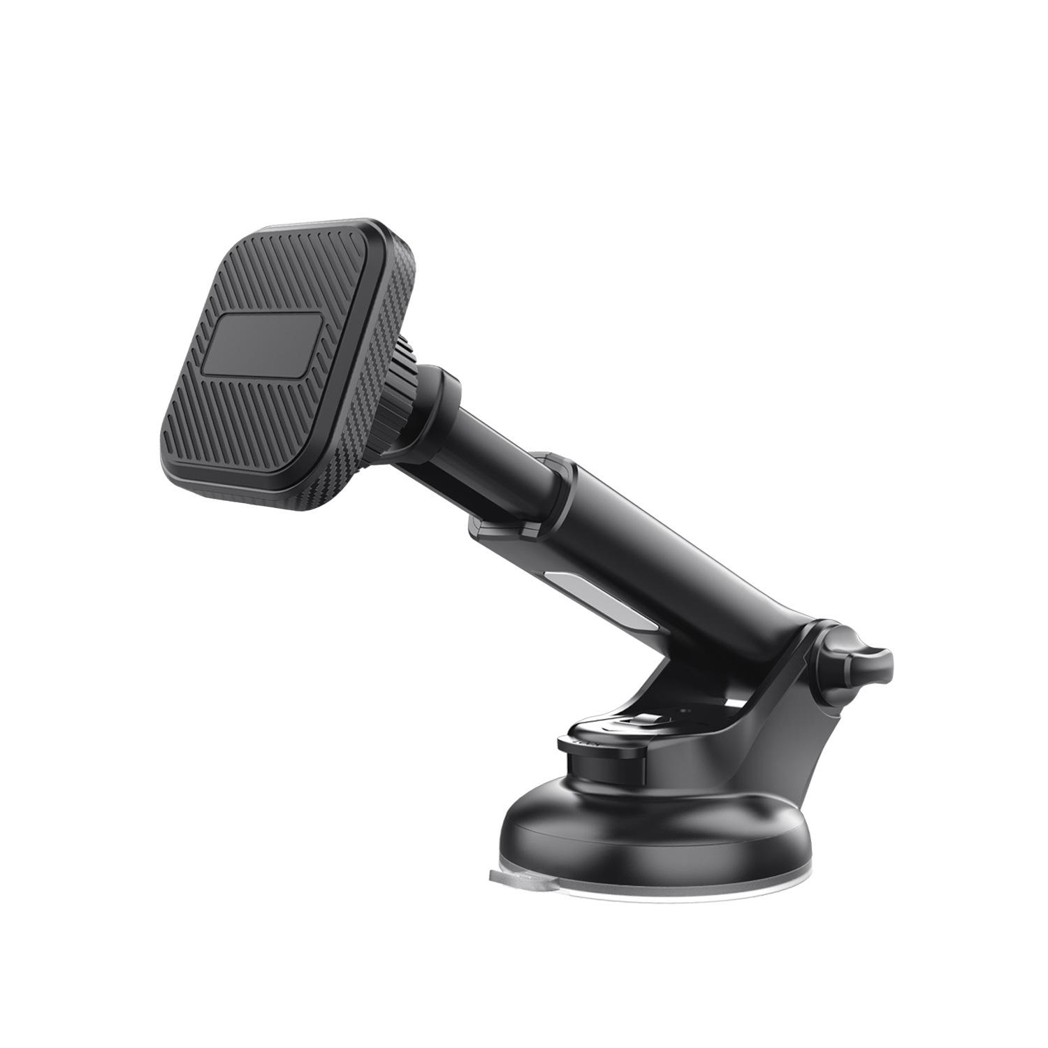 Car Magnetic Mobile Phone Holder Car Dashboard Windshield Suction Cup Retractable Magnet Navigation Holder чёрный