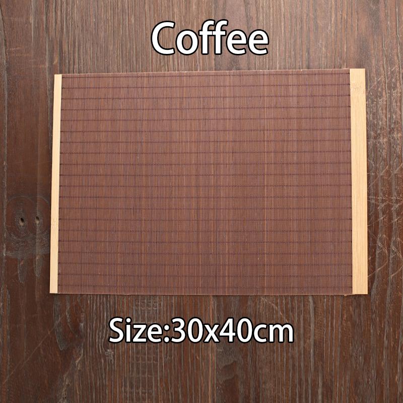 Natural Bamboo Table Runner Placemat Tea Mats Table Placemat Pad Ceiling Decor Home Cafe Restaurant Decoration