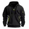 Autumn & Winter Youth Loose-Fit Three-Color Patchwork Hoodie (Plus Size, European Size)