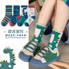 5 Pairs/Lot Winter Warm Baby Socks Thermal Thick Cotton Short Sock for Infant Autumn Cute Cartoon Dinosaur Print Kids Socks