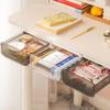 Under-Desk Invisible Storage Drawer: No-Punch Desktop Organizer for Stationery