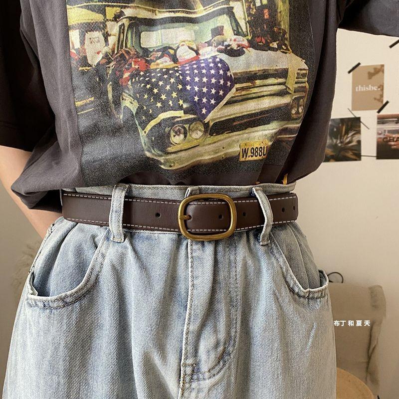 Trendy Student Style Pu Waist Belt Unisex Available In Multiple Black And Brown Designs