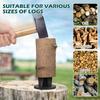 Compact Size Firewood Splitter High Carbon Steel Wood Splitter Safe Log Splitter  Outdoor Camping