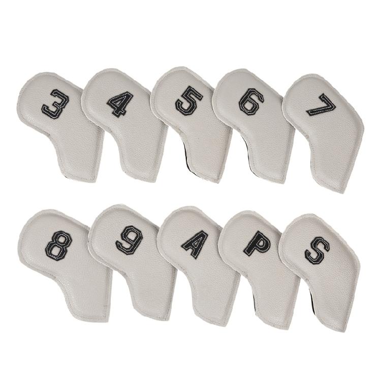 10Pcs PU Leather Iron and Wedges Golfs Club Head Cover Golfs Iron Headcover Protective Cover to Protect Your Golfs Clubs