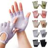 Breathable Half Finger Yoga Antislip Gloves Half Finger Pilates Sports Fishing Gloves  Unisex