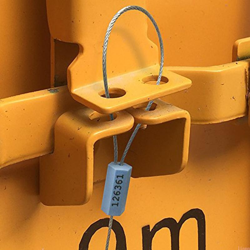 10x Self-Lock Steel Wire Seals Adjustable Metal Cable Pull Tight Security Seals China Mainland