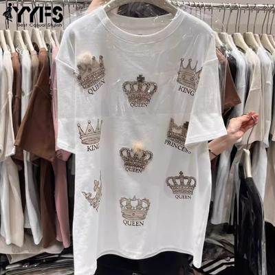Women's Fashion Casual Summer Spring 1/2 Sleeves O-Neck Blouses & Shirts