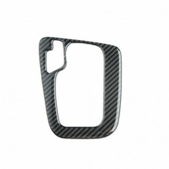 Luxury Carbon Fiber Car Gear Shift Knob Panel Cover Pad Special For BMW E46 LB