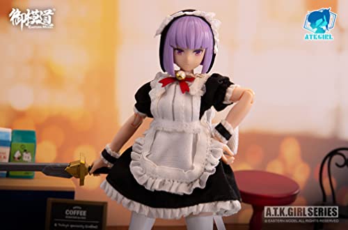 Doyusha Eastern Model ATK Girl Maid Outfit + Body Set, 1/12 Scale Plastic Model, Molded In Color