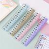 5Pcs Clear Acrylic Straight Ruler with Large Numbers, Measuring Tool for School and Office