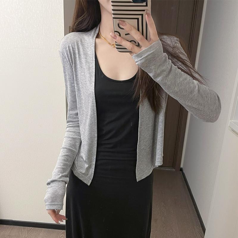 Minimalist Short Knit Cardigan - Versatile, Slimming & Lightweight Top