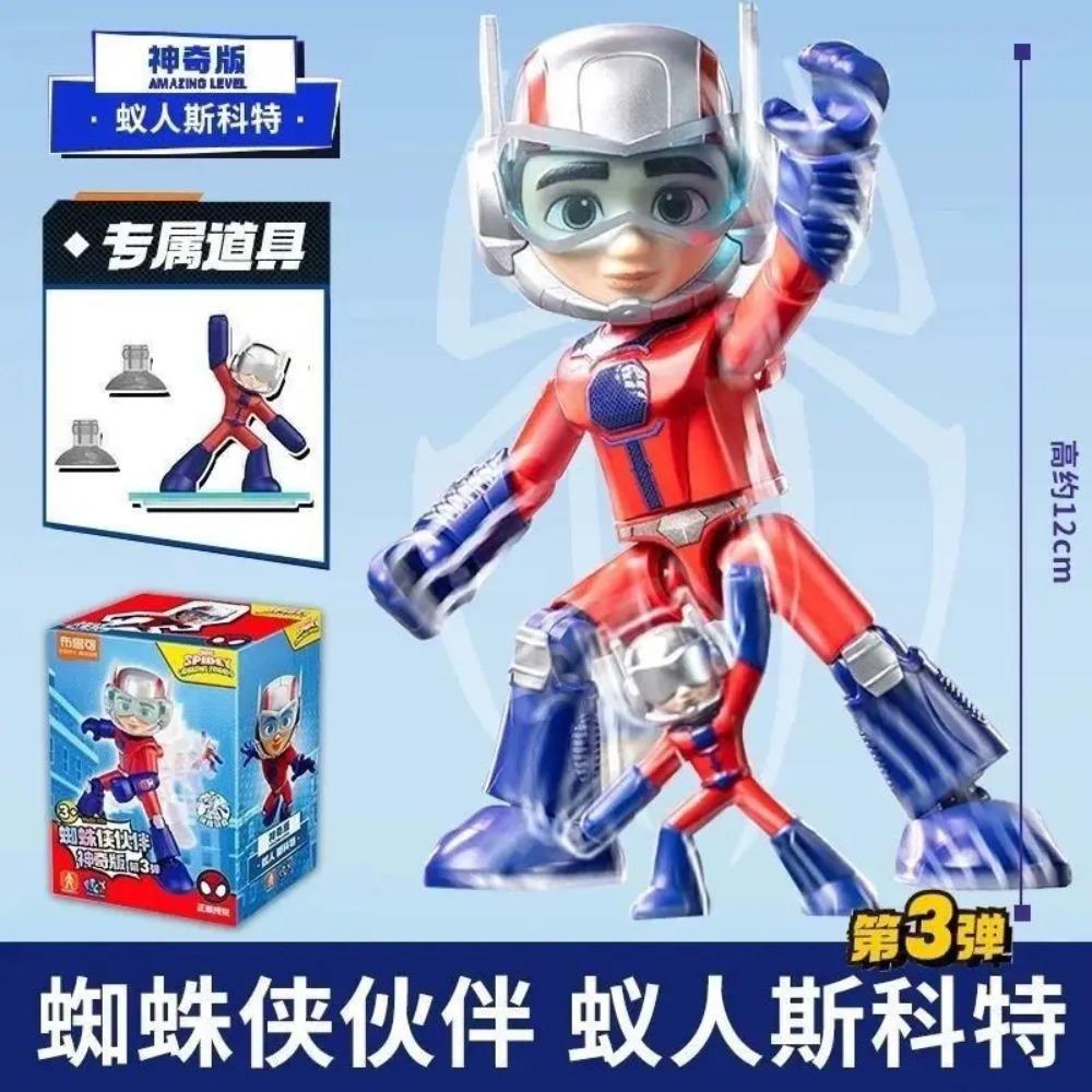 Marvel Spider-Man Baustein-Steckspielzeug 12cm Iron Man Peter Parker Miles Morales Spider-Gwen Actionfigur Baustein