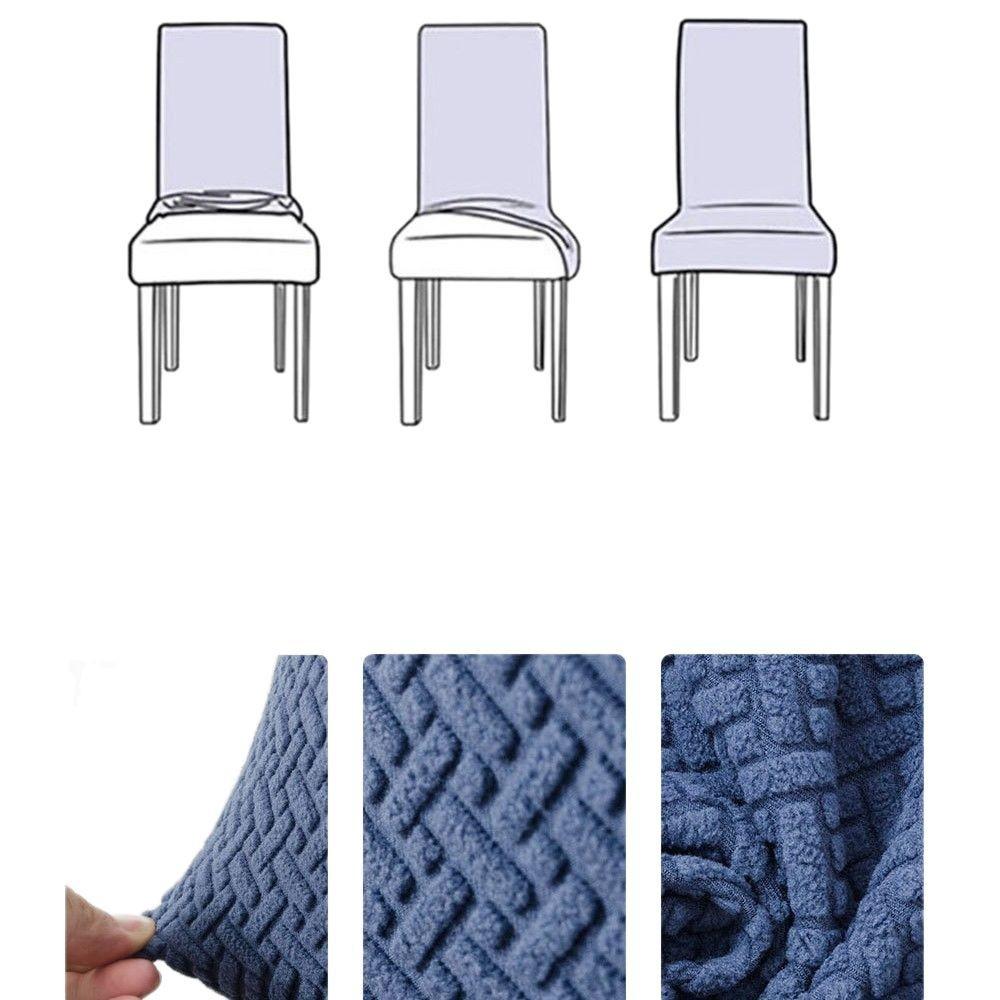 Elastic Hair Pulling Low Back Chair Cover High Stool Cover Hotel Chair Cushion Cover Household Dust Cover
