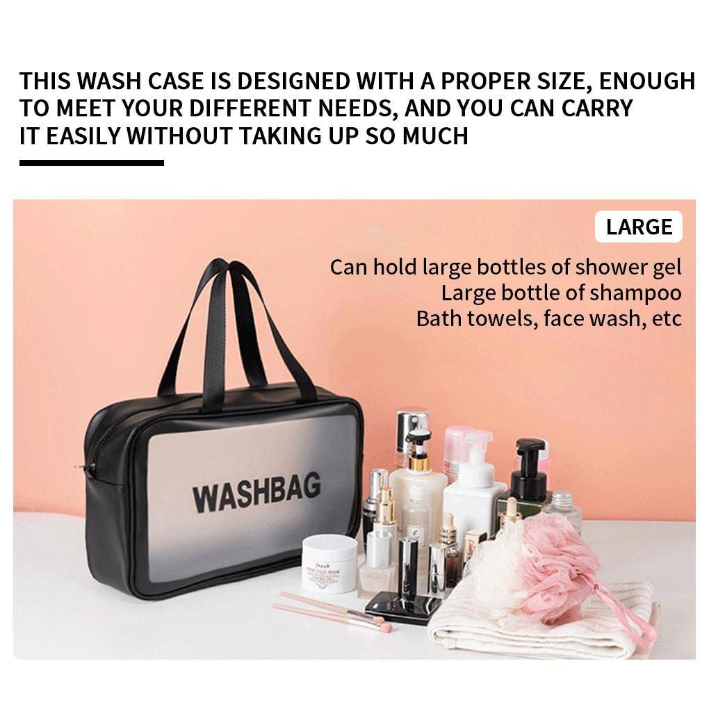 Women Travel Storage Bag Toiletry Organize Waterproof PVC Cosmetic Bag