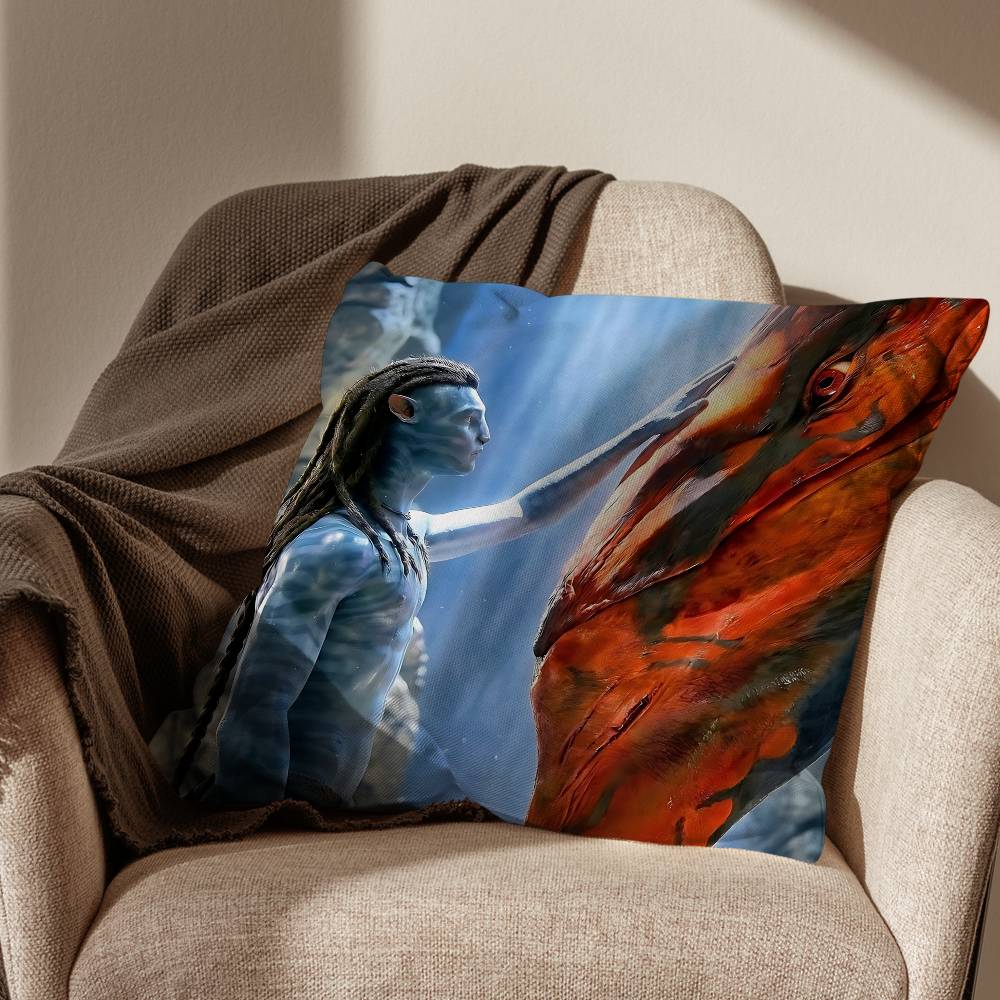 movie bule Avatar Pillow Case Sofa Living Room Bedroom Headboard Backrest Cushion Square Cushion Nap Time