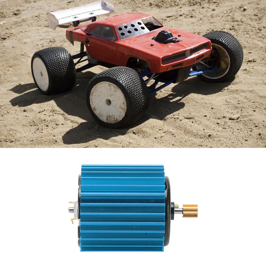 2 Speed   370 Metal Gear Brushed Motor with Heat Sink for WPL RC Car Upgrade Parts Accessories