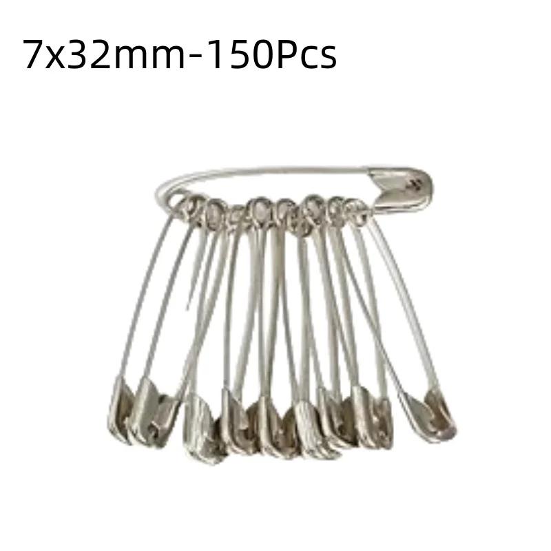 

Silver Safety Pins DIY Sewing Tools Accessory Stainless Steel Needles Large Safety Pin Small Brooch Apparel Accessories