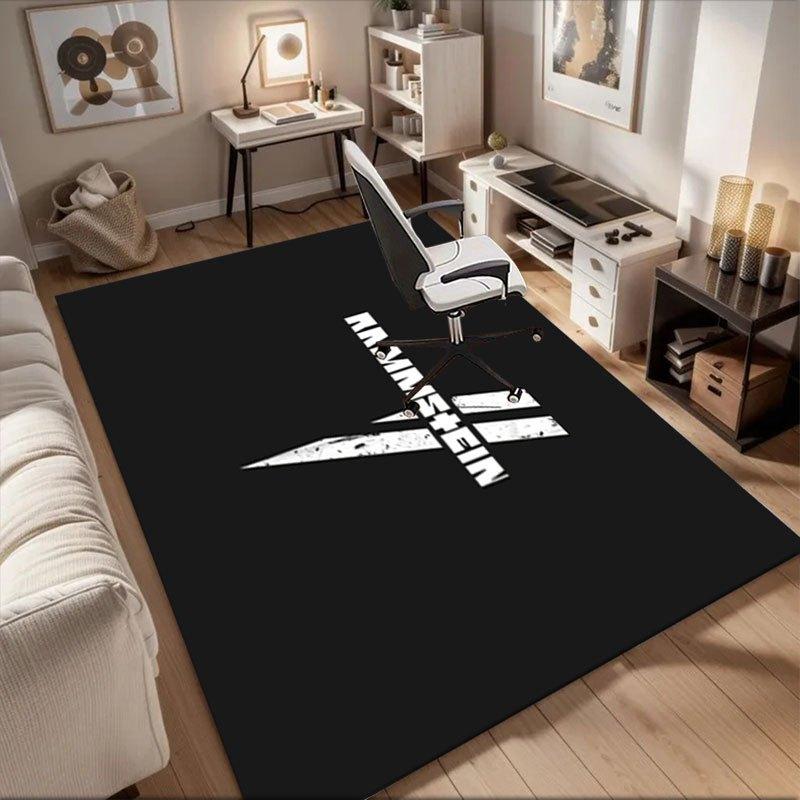 

Rammstein Band Logo T-Shirt - Heavy Metal Music MerchandiseOffice Mat Perfect for Home Decor Office Desk Chair Rugs Chair Carpet for office 60cm by 90cm