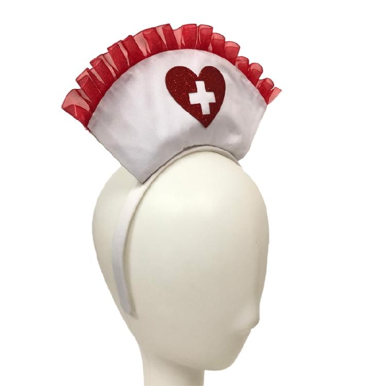 Fasce per Capelli a Cappello da Infermiera Cerchietto per Capelli per Donna Ragazza Accessori per Capelli di Halloween
