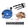 Portable Wood Hole Dowel Drill Guide Set 3 Bit Jig Pin Fixture 6 8 10mm Wide
