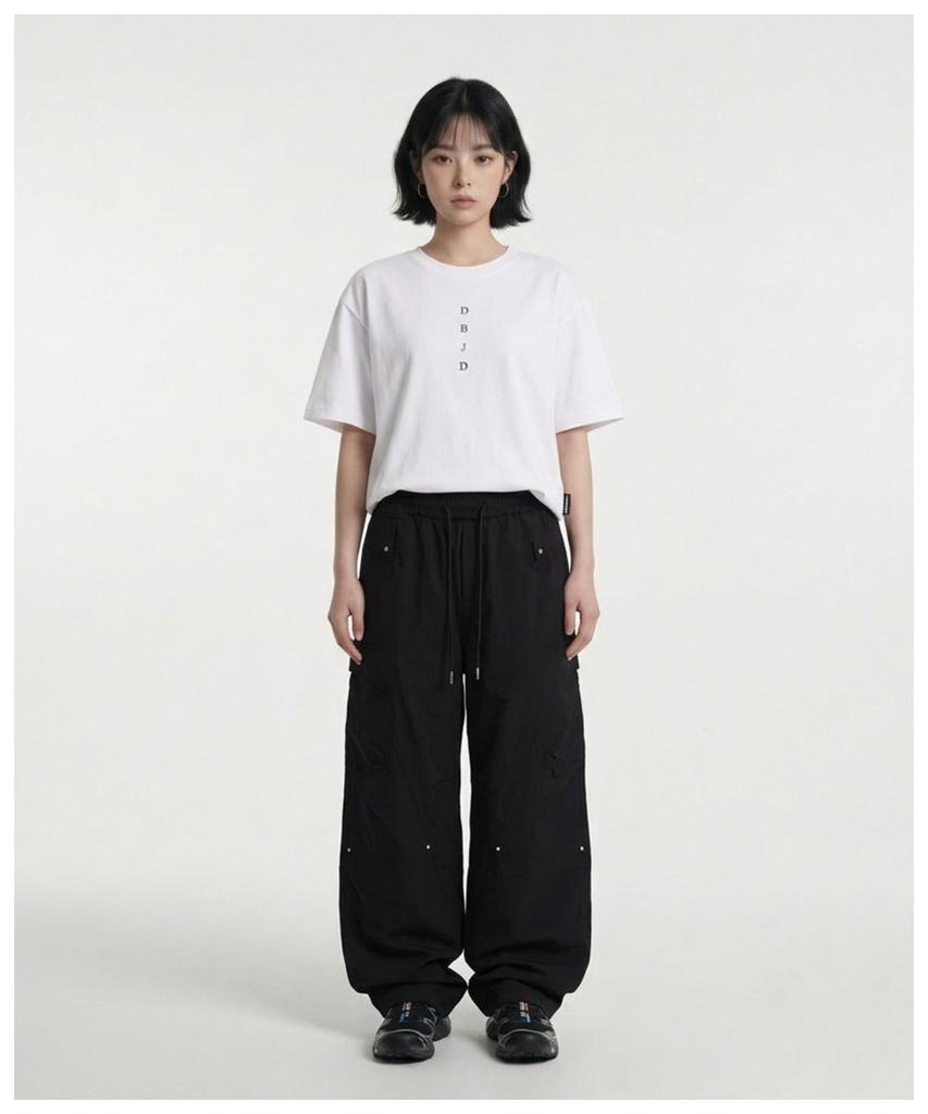 DOUBLE JD Rivet Washed Semi-Fit Pants