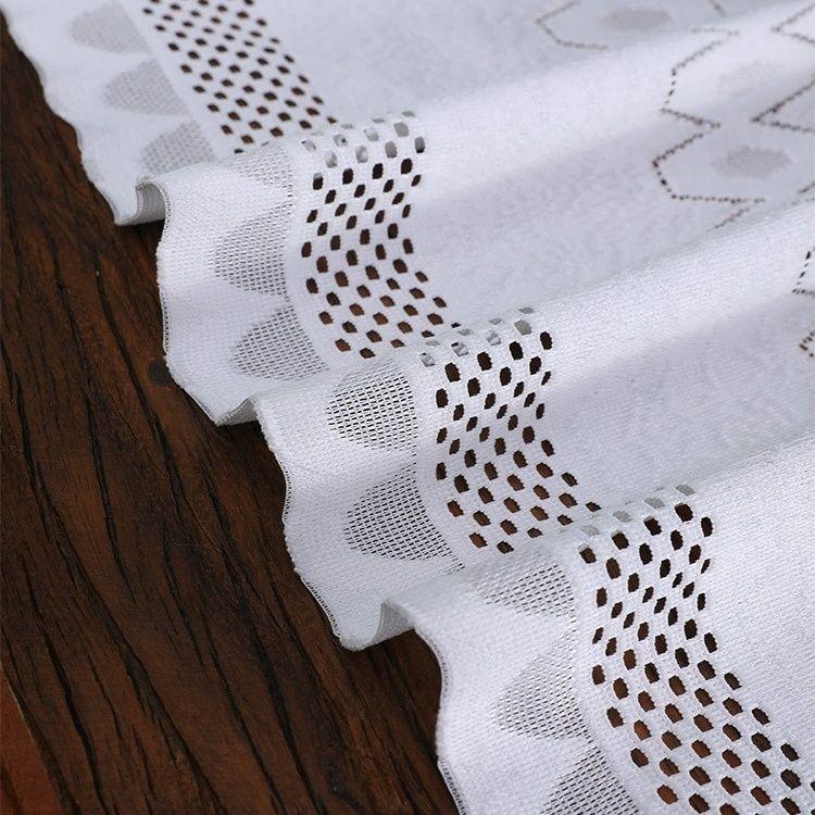 Geometric Minimalist Solid Color Table Flag with Long Hollow Tassel Tea Table TV Cabinet Cabinet Dining Table Dust Cover Cloth