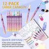 Quick-Dry Nail Art Graffiti Pen - Acrylic Marker for Flowers & Candy Colors, No Baking Lamp Needed.