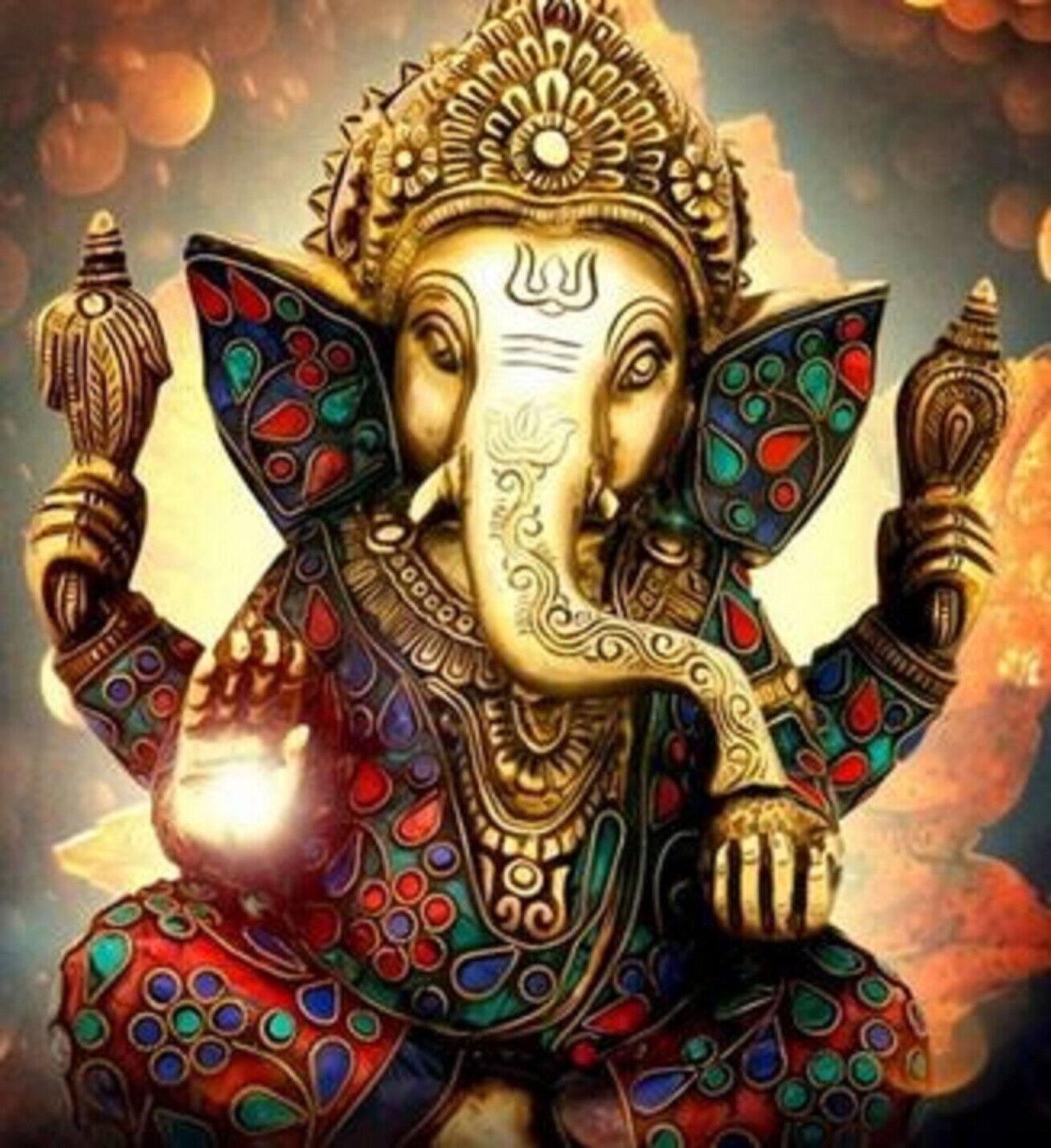 

@ Beautiful Lord Ganesha Ganpati Multicolor Sticker Wall