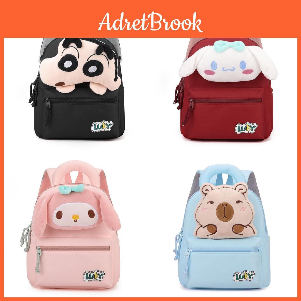 Melody Crayon Shin Chan Backpack With Padded Straps For School Use