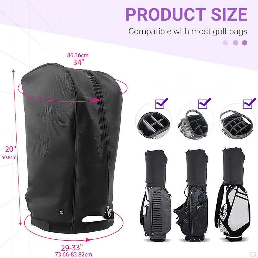 Golf Bag Rain Cover Club Protection Accessories Hood Cape Travel for Men Women