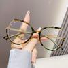 Fashionable Cat Eye Glasses Anti Blue Light HD Flat Lens Full Frame Ultra Light Versatile Eyewear