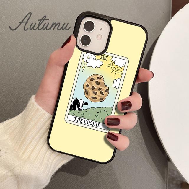 

CAKE COFFEE Чехол для телефона с картами Таро Боба для iPhone 11 12 13 14 Pro Max mini XR XS SE 2020 7 8 Plus Galaxy S21 S22 Samsung S22ultra