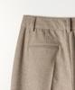Tudument Wool One-Tuck Wide Slacks Beige
