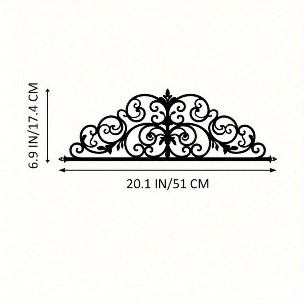 

1шт. Цветочный - вдохновленный металлический дверной венец: Подчеркните эстетику двери с помощью пленительного визуального очарования. Подвесные украшения TY6961 чёрный