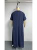 Plus Size V-Neck Slimming Dress: Tummy-Covering, Waist-Cinched with Wide Hem - New Summer Fashion