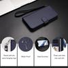 For iPhone 17 Leather Case Wallet Stand Phone Cover with Wrist Strap